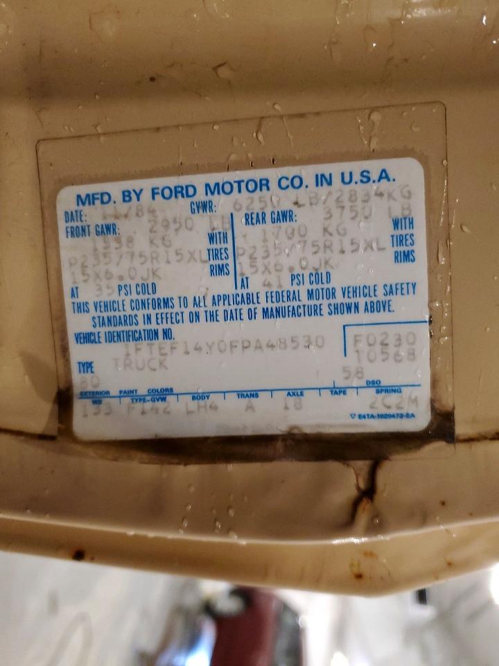 1985 FORD F150