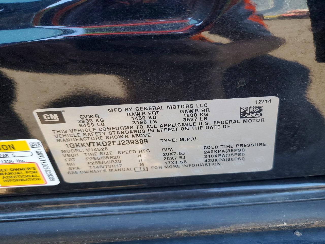2015 GMC ACADIA DEN