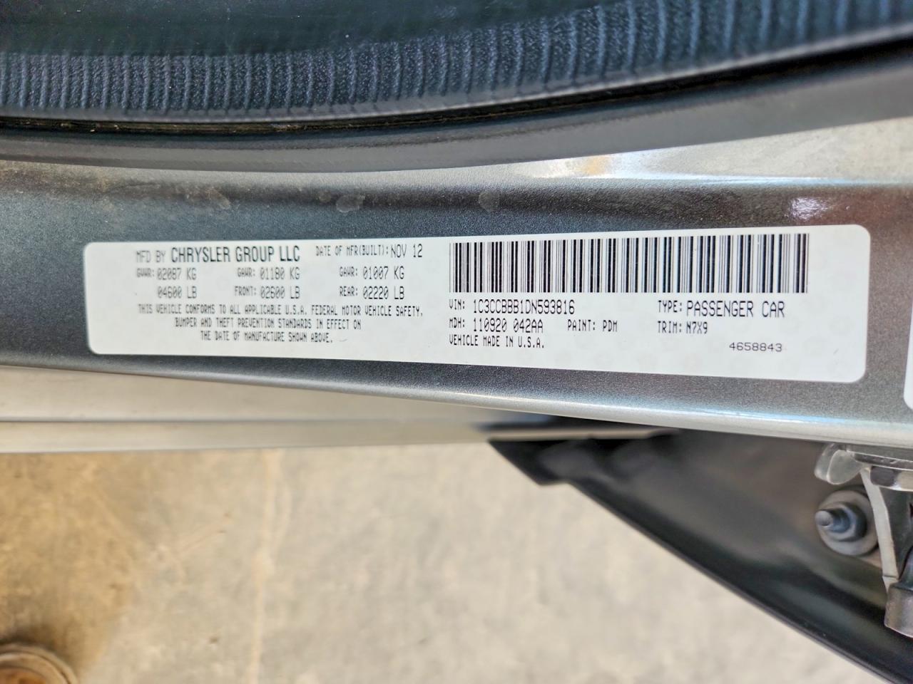 2013 CHRYSLER 200