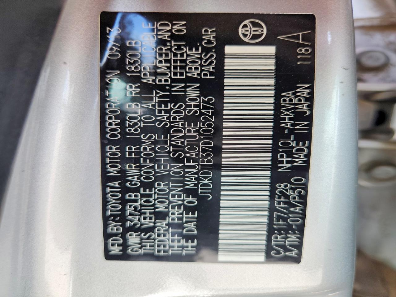 2013 TOYOTA PRIUS