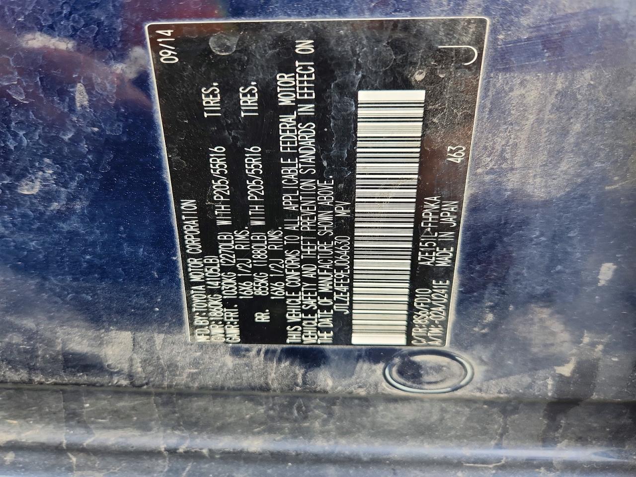 2014 SCION XB