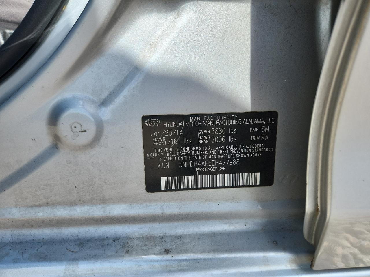2014 HYUNDAI ELANTRA