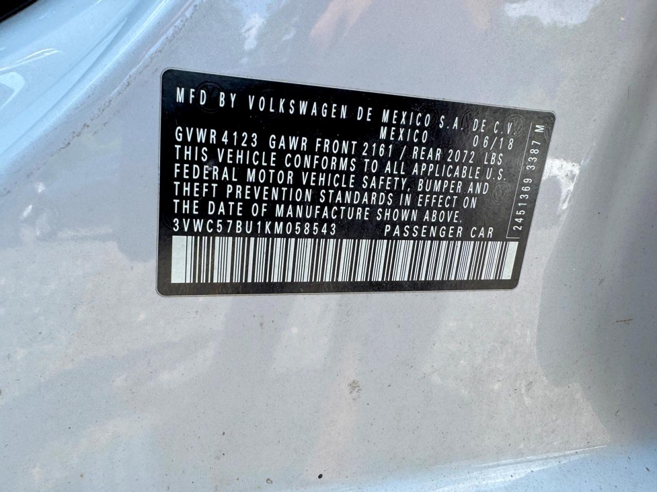 2019 VOLKSWAGEN JETTA