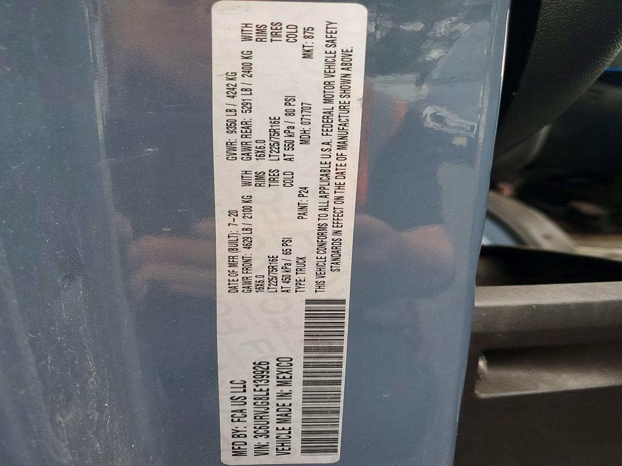 2020 RAM PROMASTER