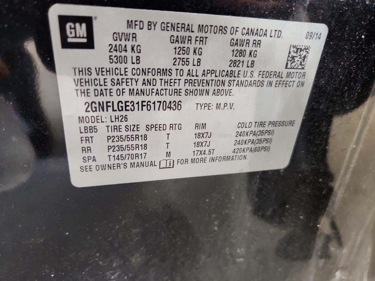 2015 CHEVROLET EQUINOX