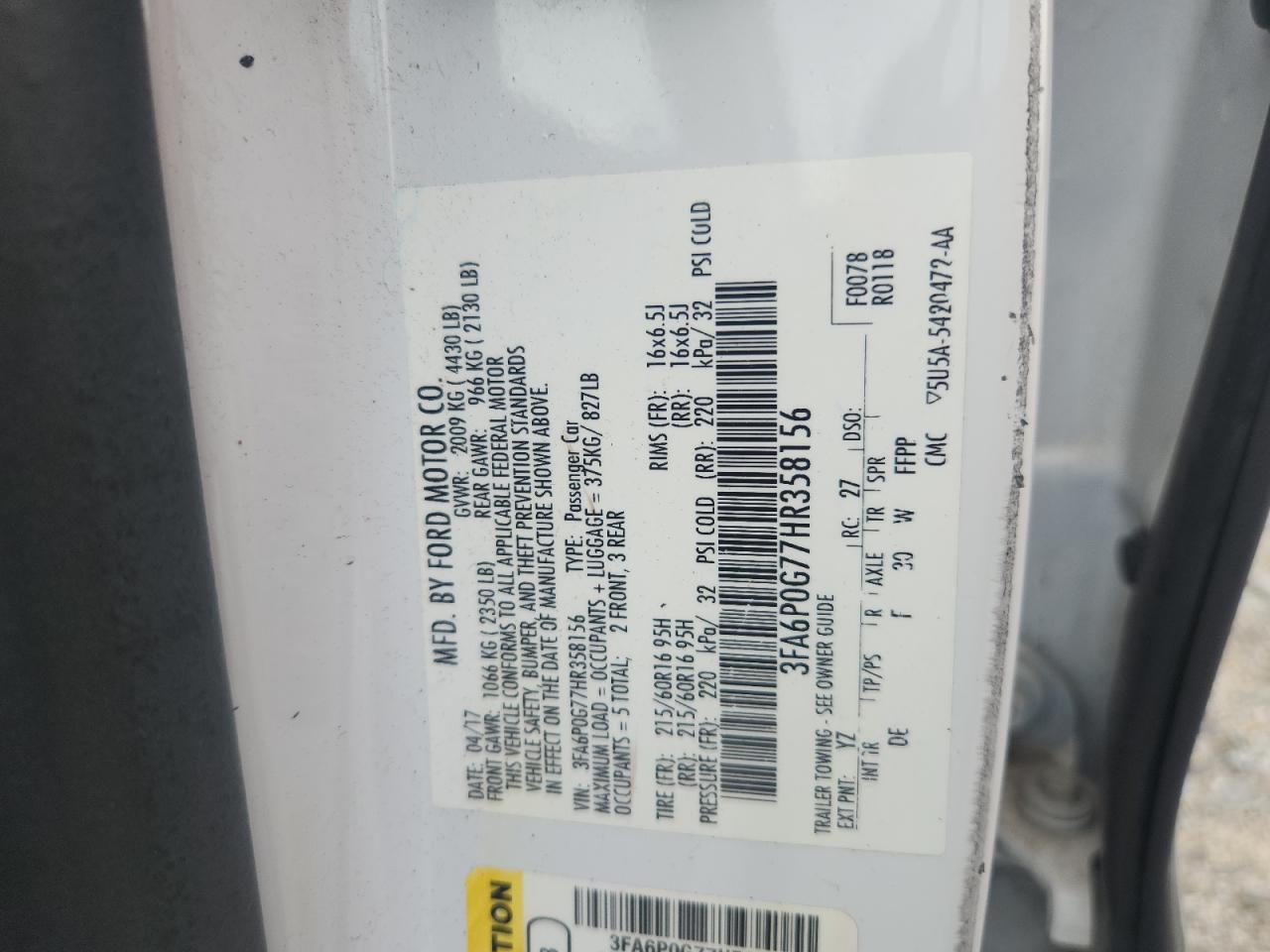 2017 FORD FUSION