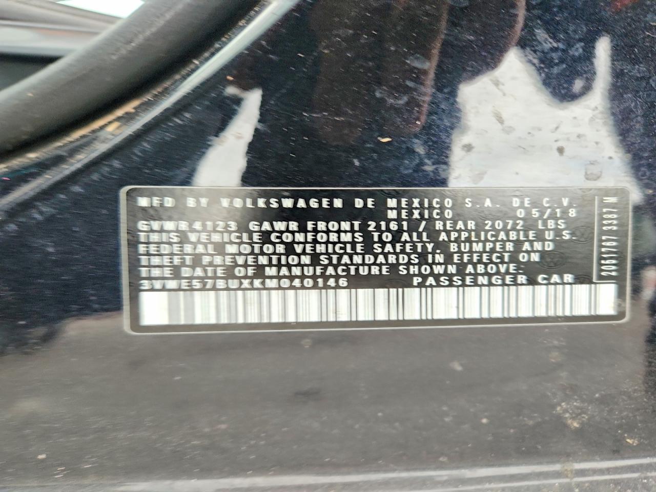 2019 VOLKSWAGEN JETTA