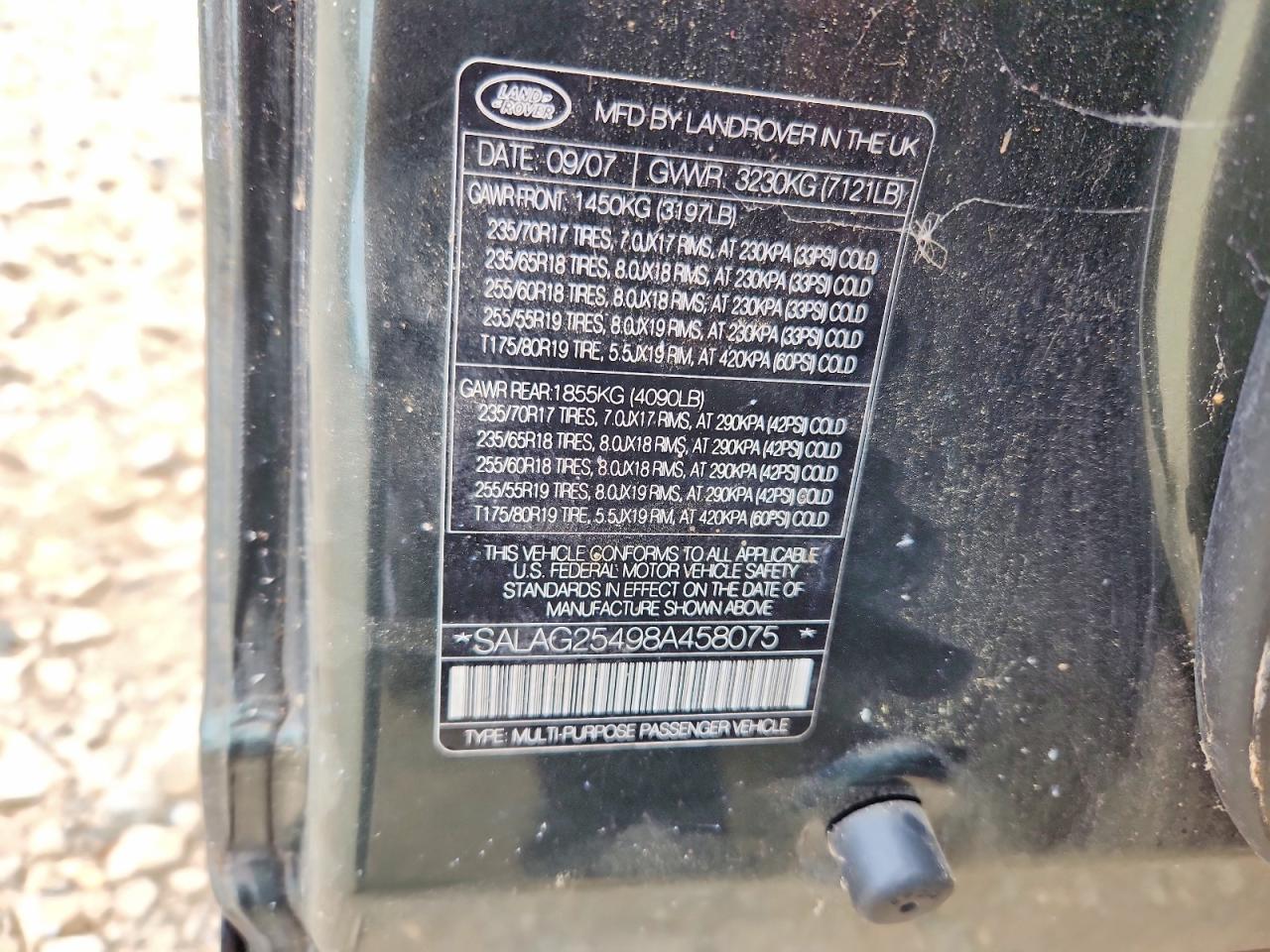 2008 LAND ROVER LR3