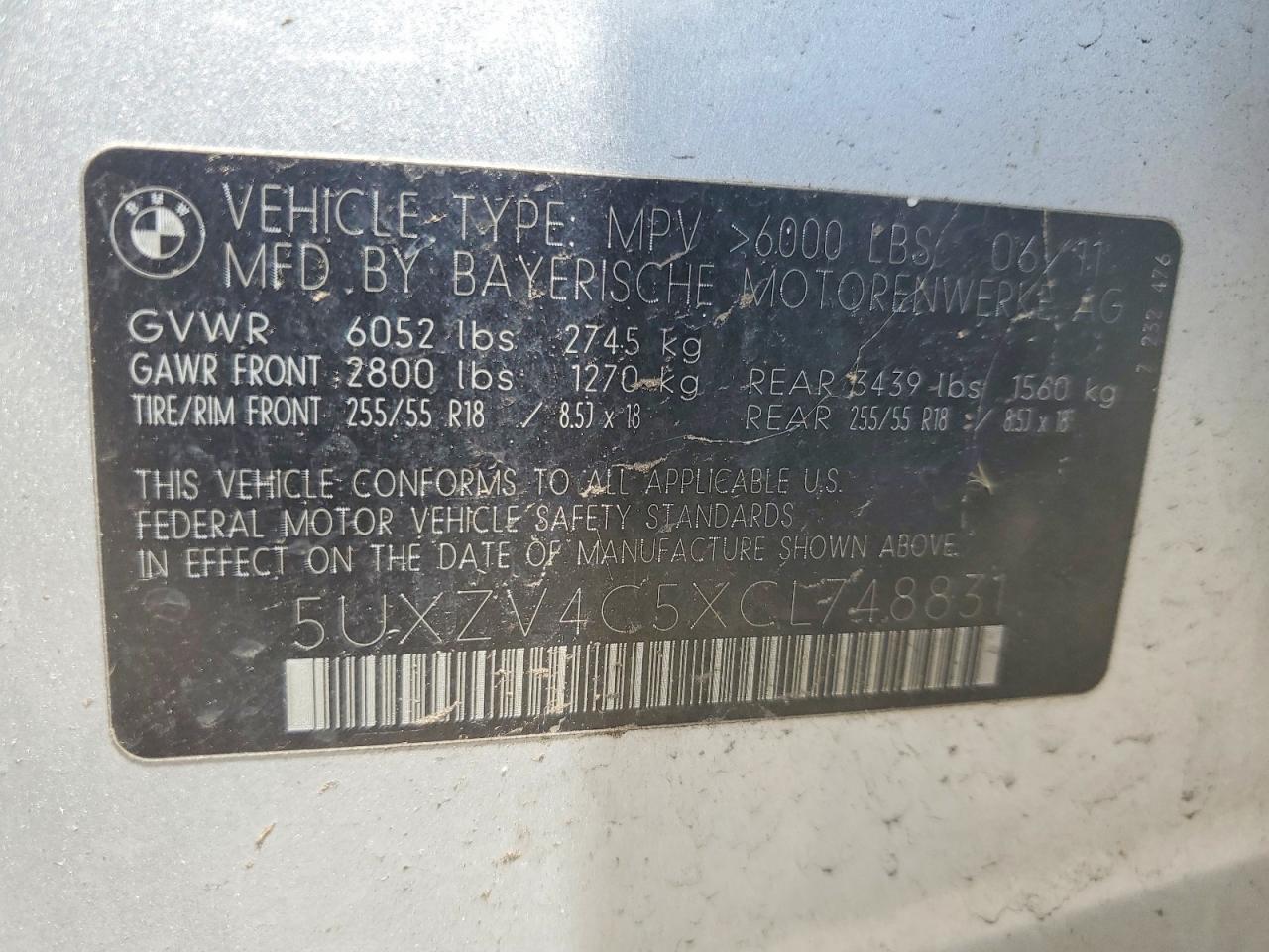 2012 BMW X5