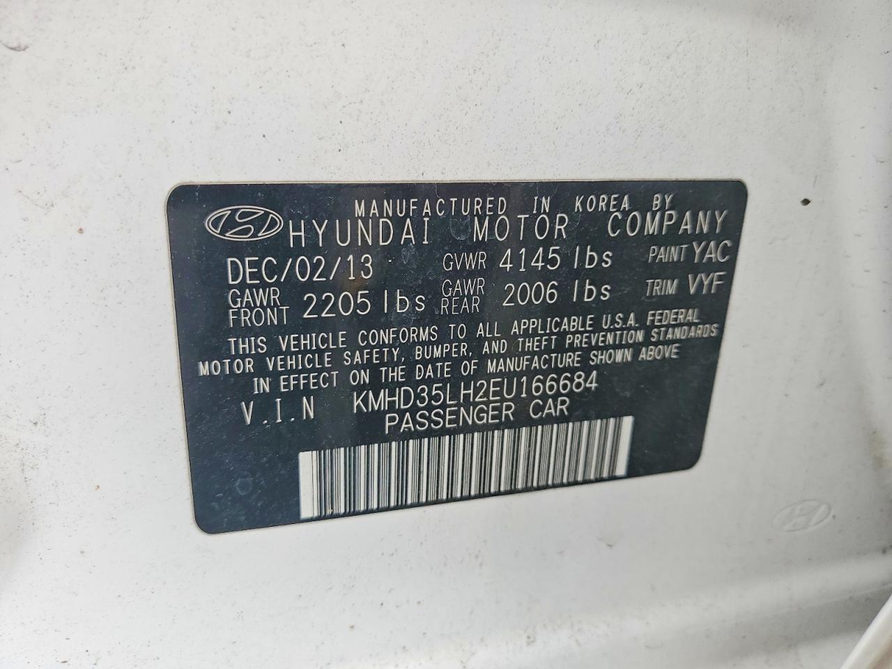 2014 HYUNDAI ELANTRA