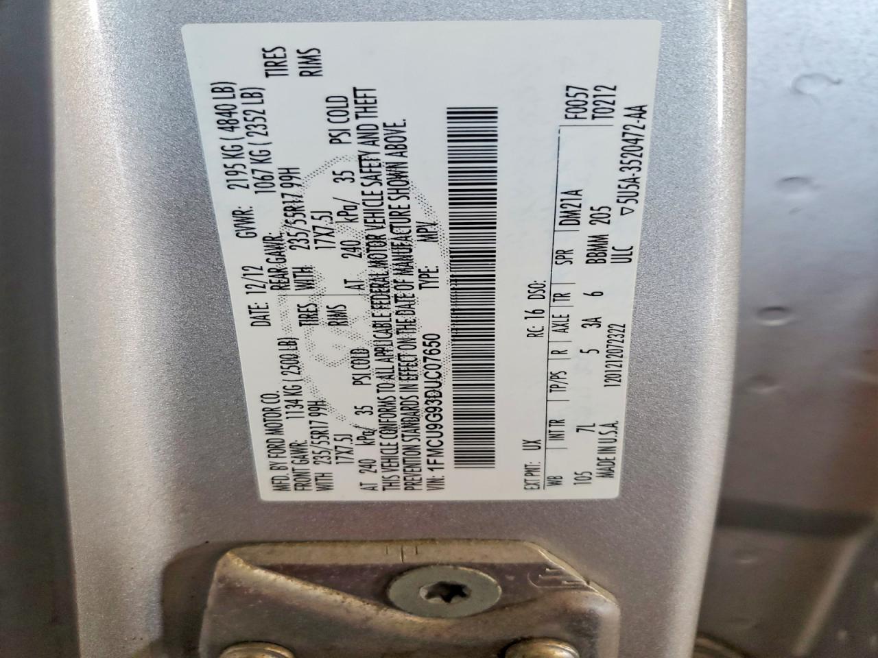 2013 FORD ESCAPE