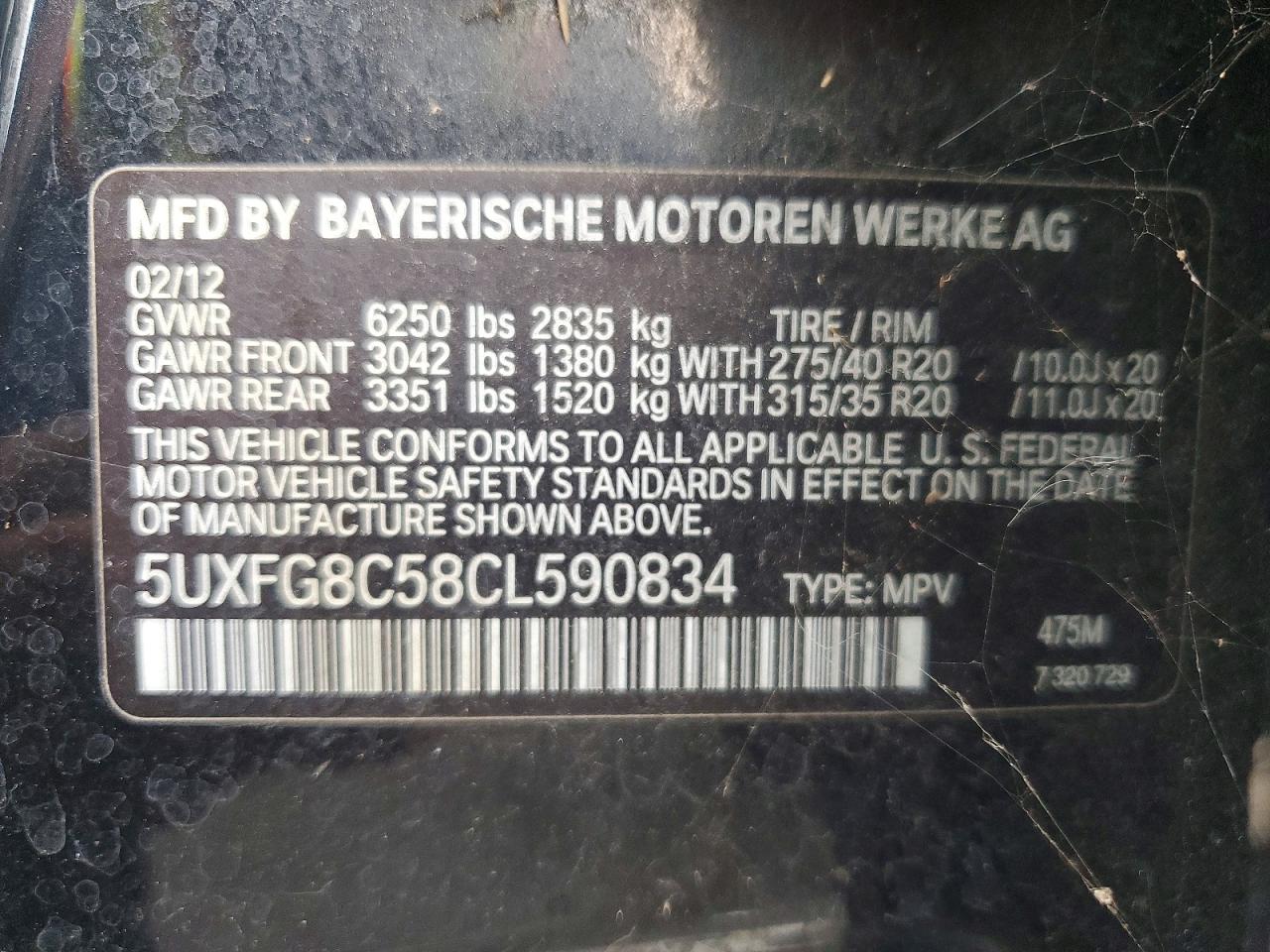2012 BMW X6