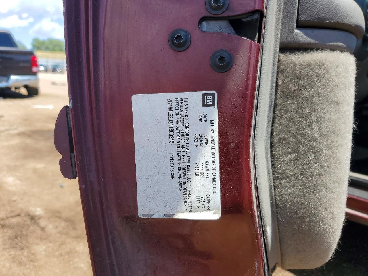 2001 CHEVROLET LUMINA