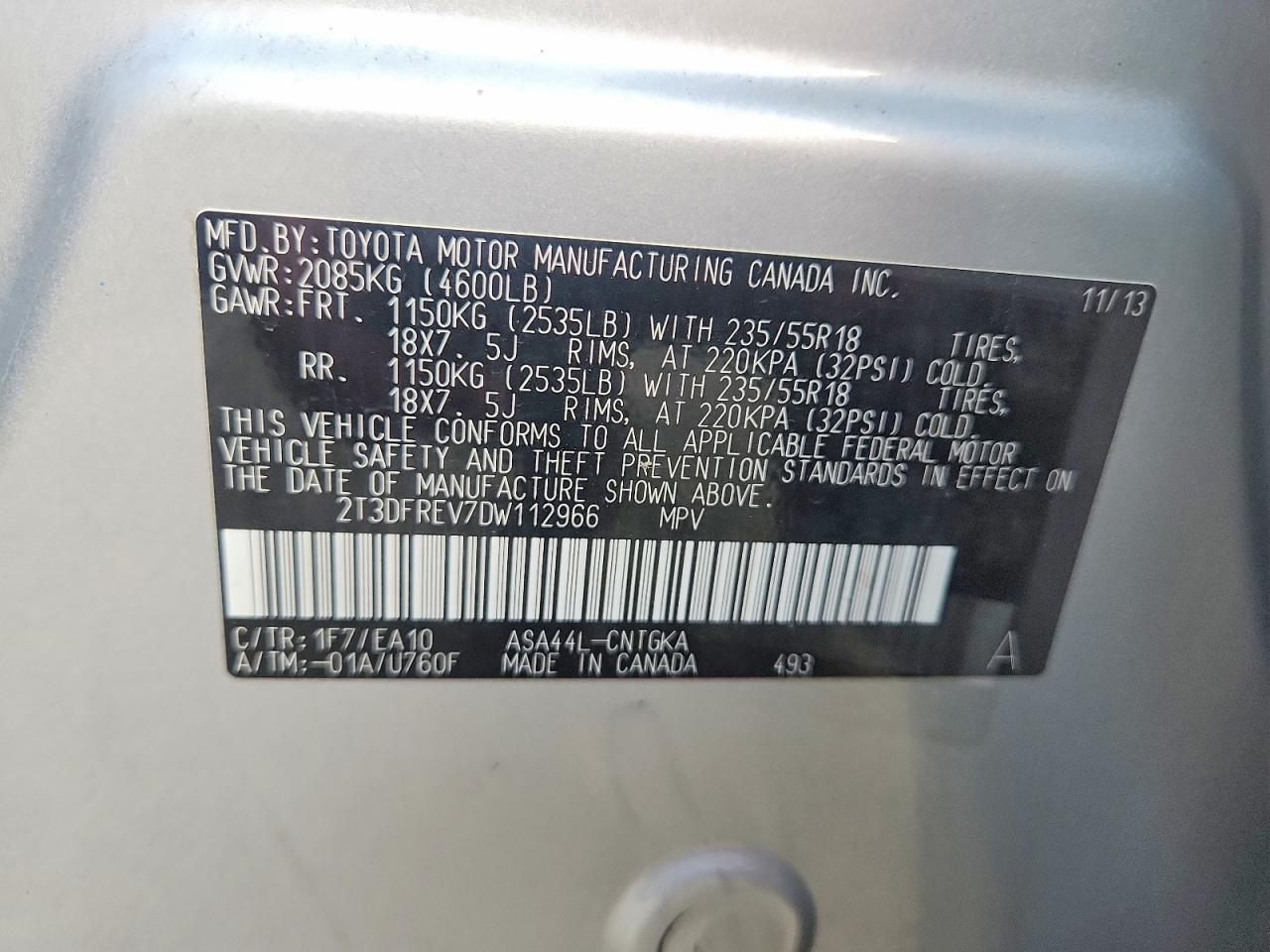 2013 TOYOTA RAV4