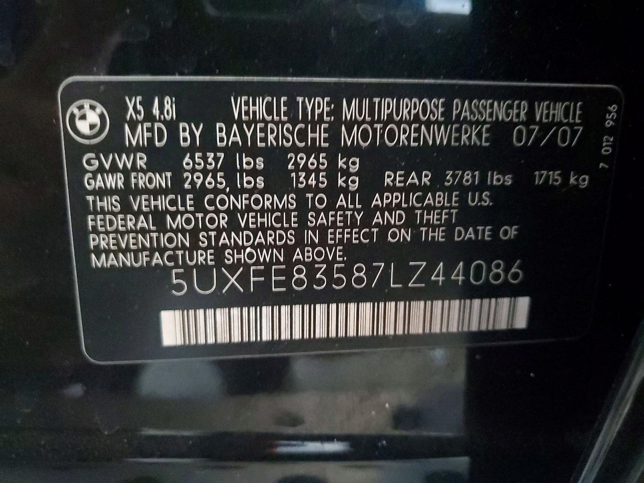 2007 BMW X5