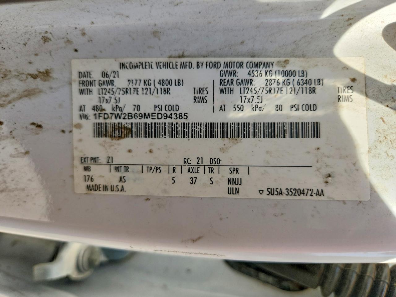 2021 FORD F250