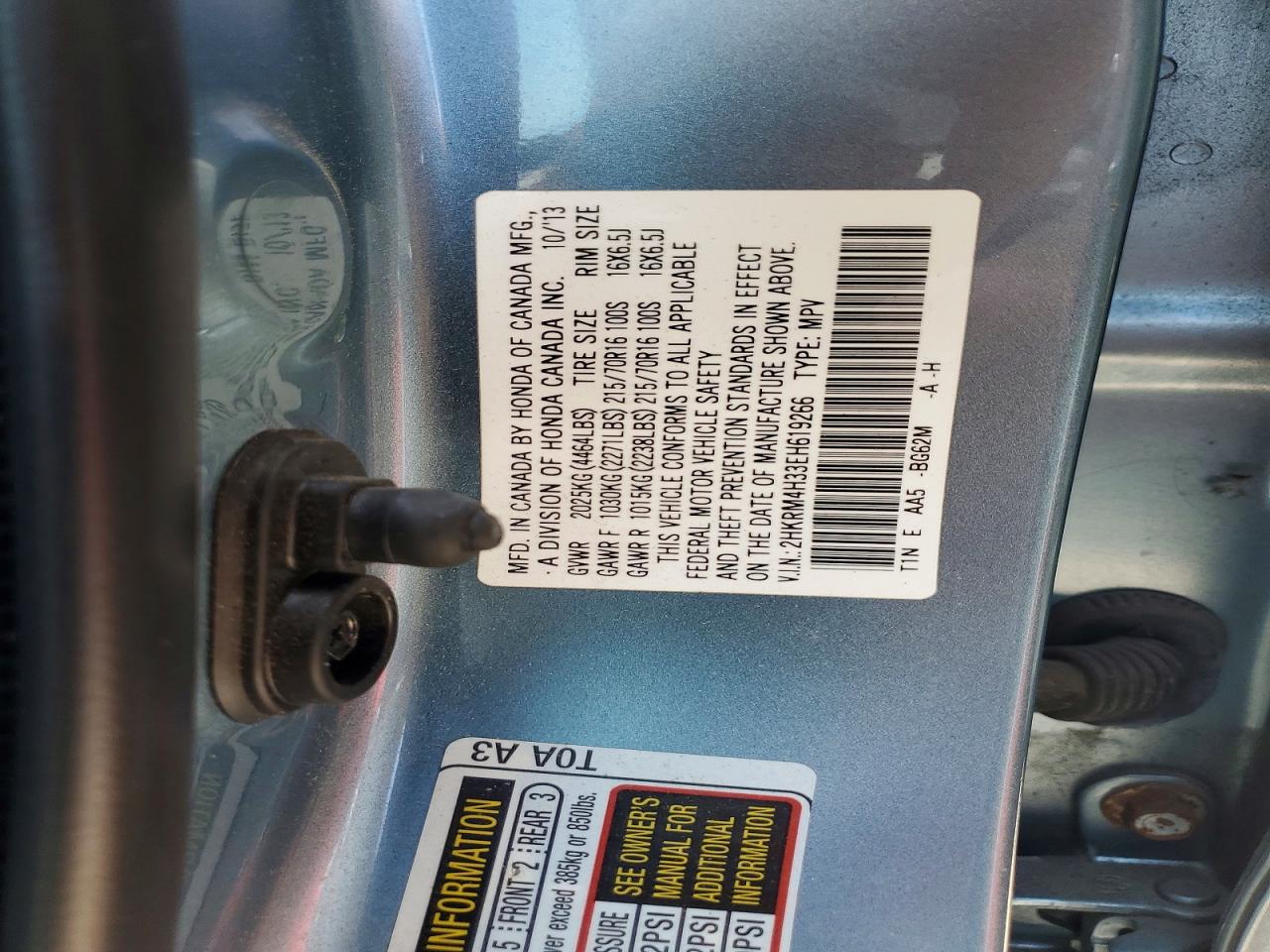 2014 HONDA CRV