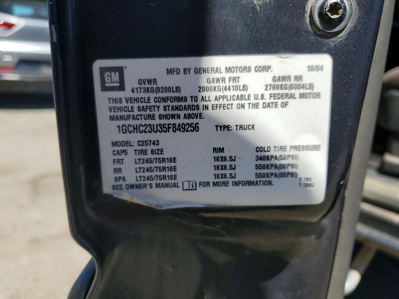2005 CHEVROLET ALL Models