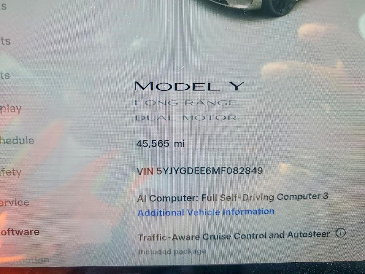 2021 TESLA MODEL Y