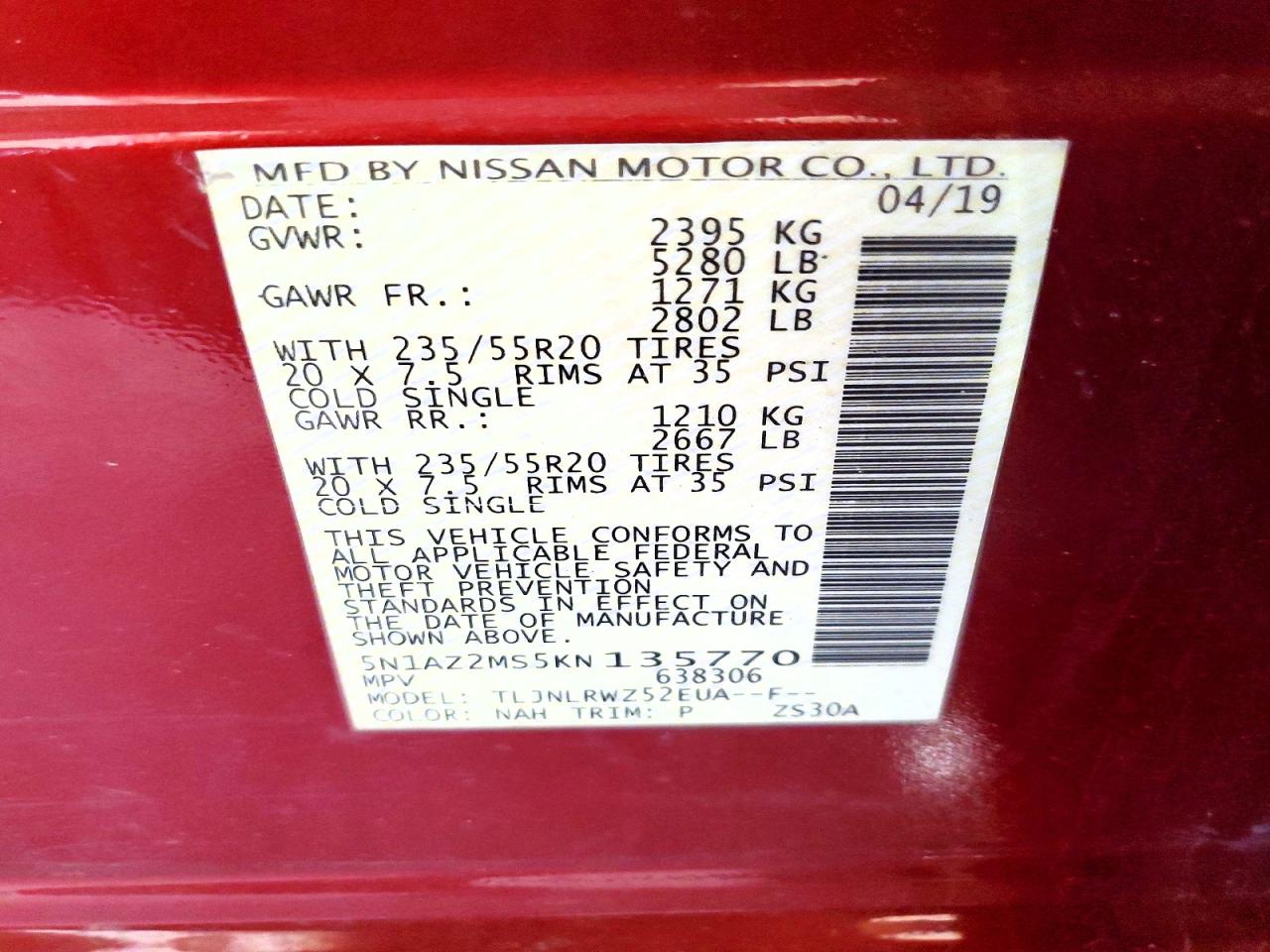 2019 NISSAN MURANO