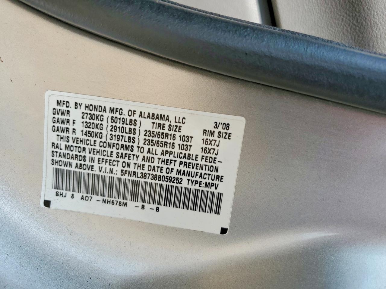 2008 HONDA All Models