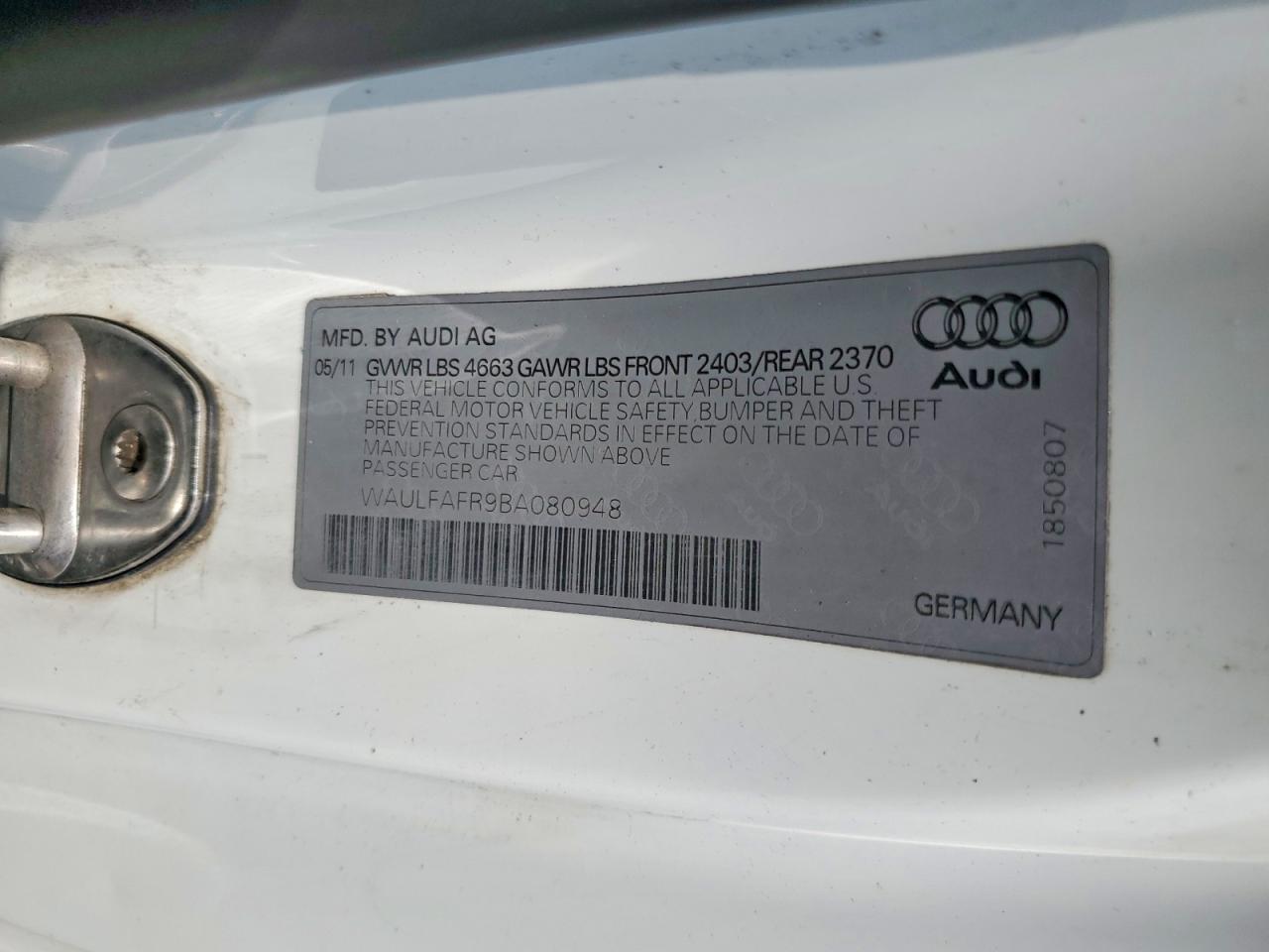 2011 AUDI A5