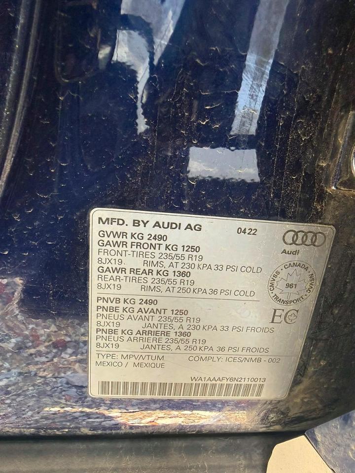 2022 AUDI Q5 KOMFORT