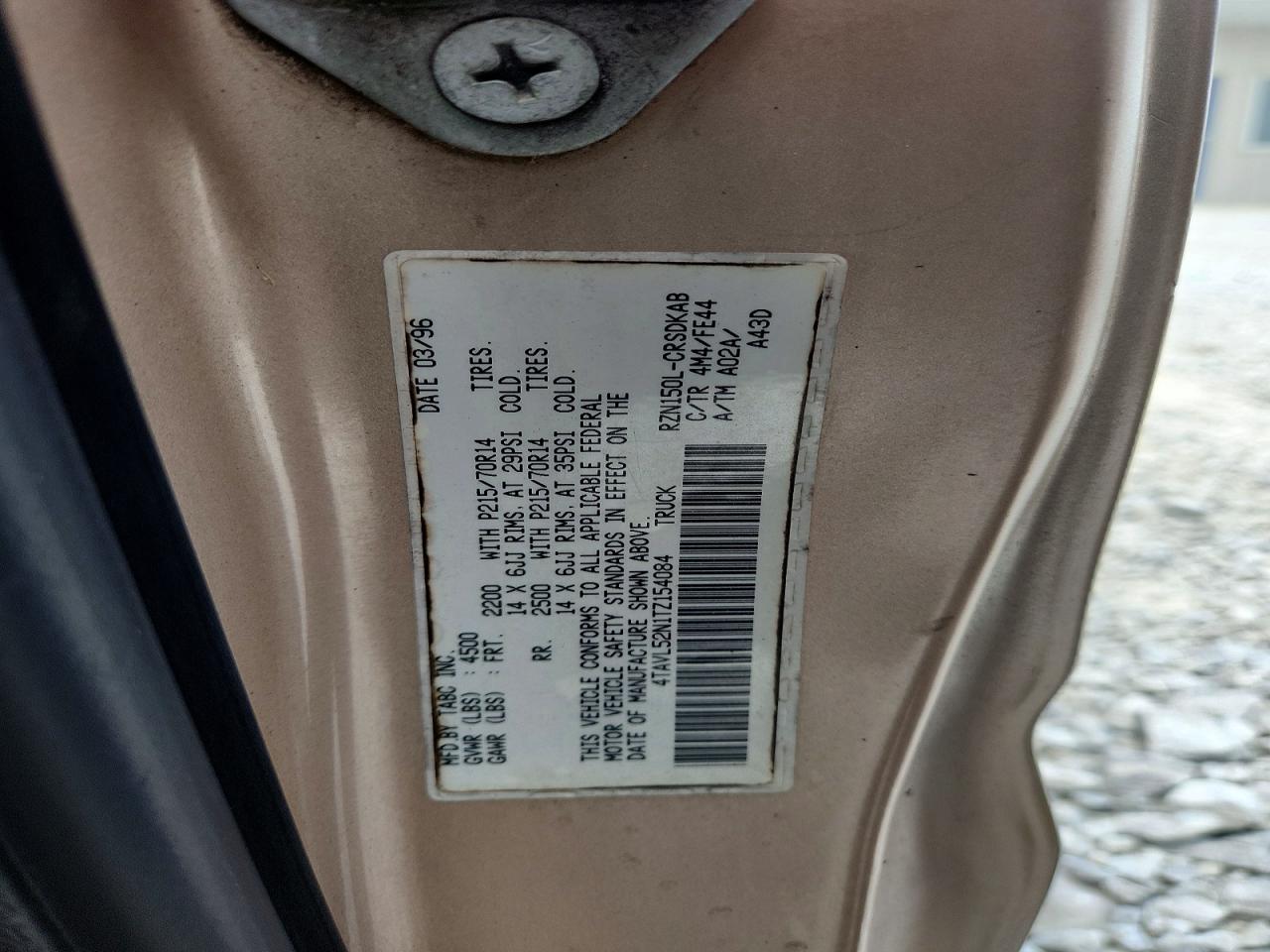1996 TOYOTA TACOMA