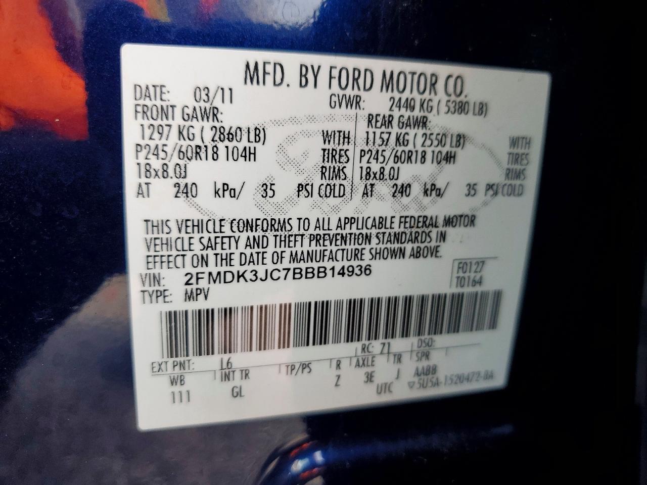 2011 FORD EDGE