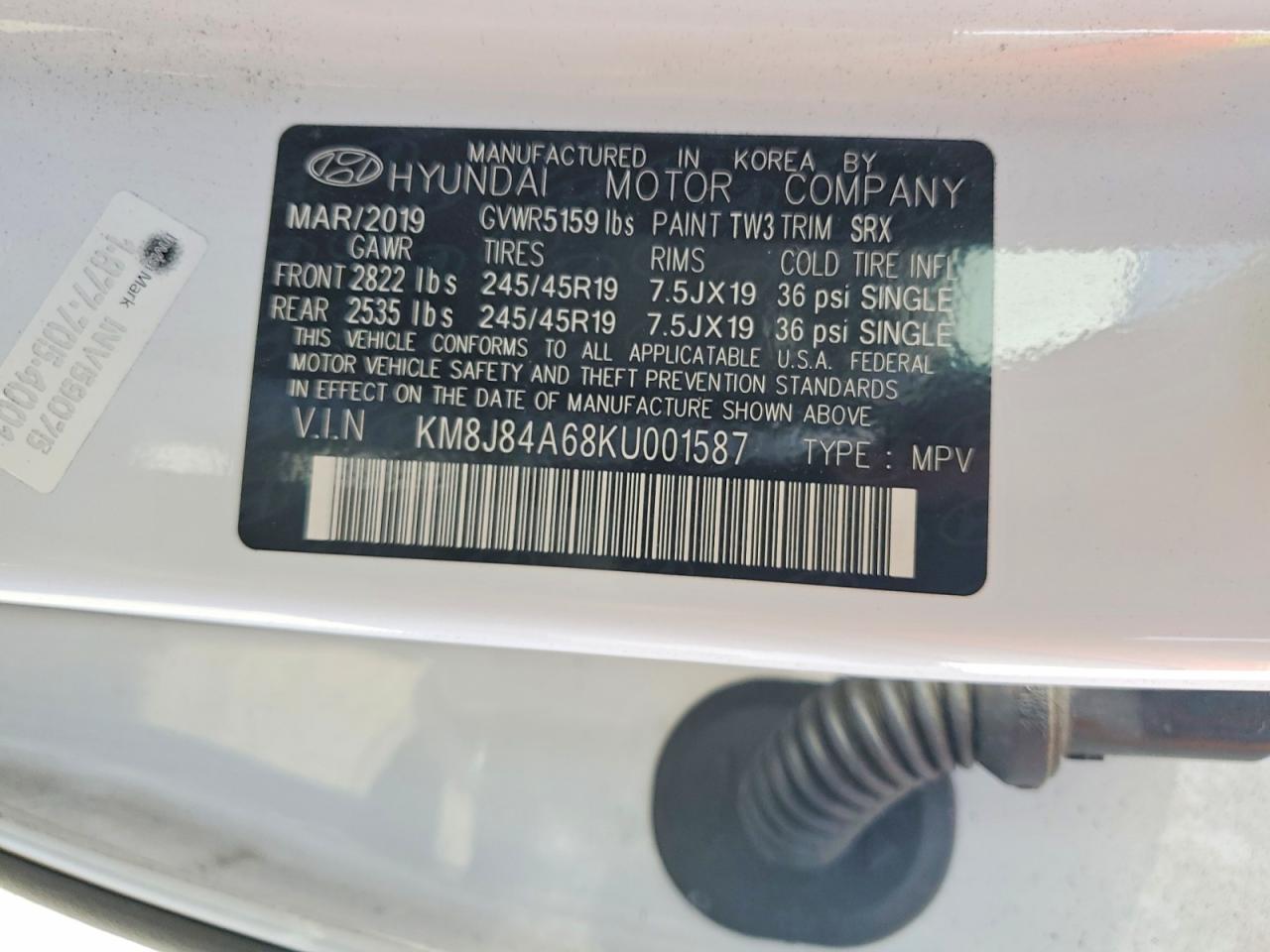 2019 HYUNDAI NEXO