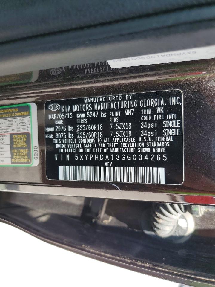 2016 KIA SORENTO