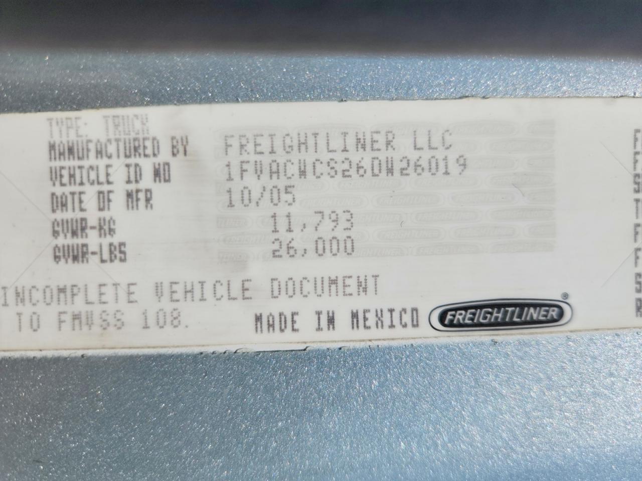 2006 FREIGHTLINER ALL OTHER