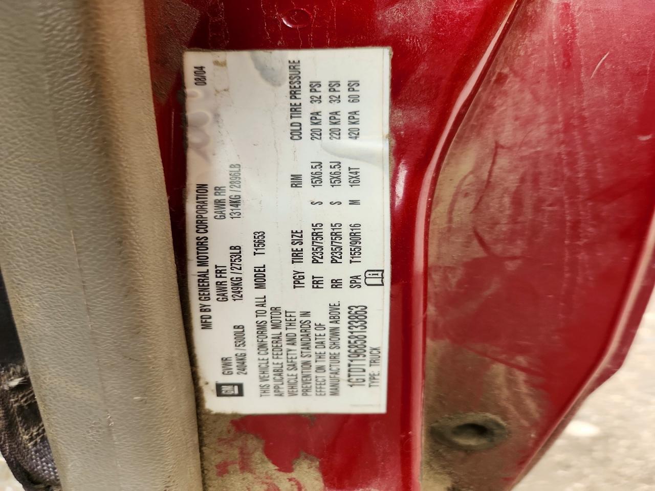 2005 GMC CANYON
