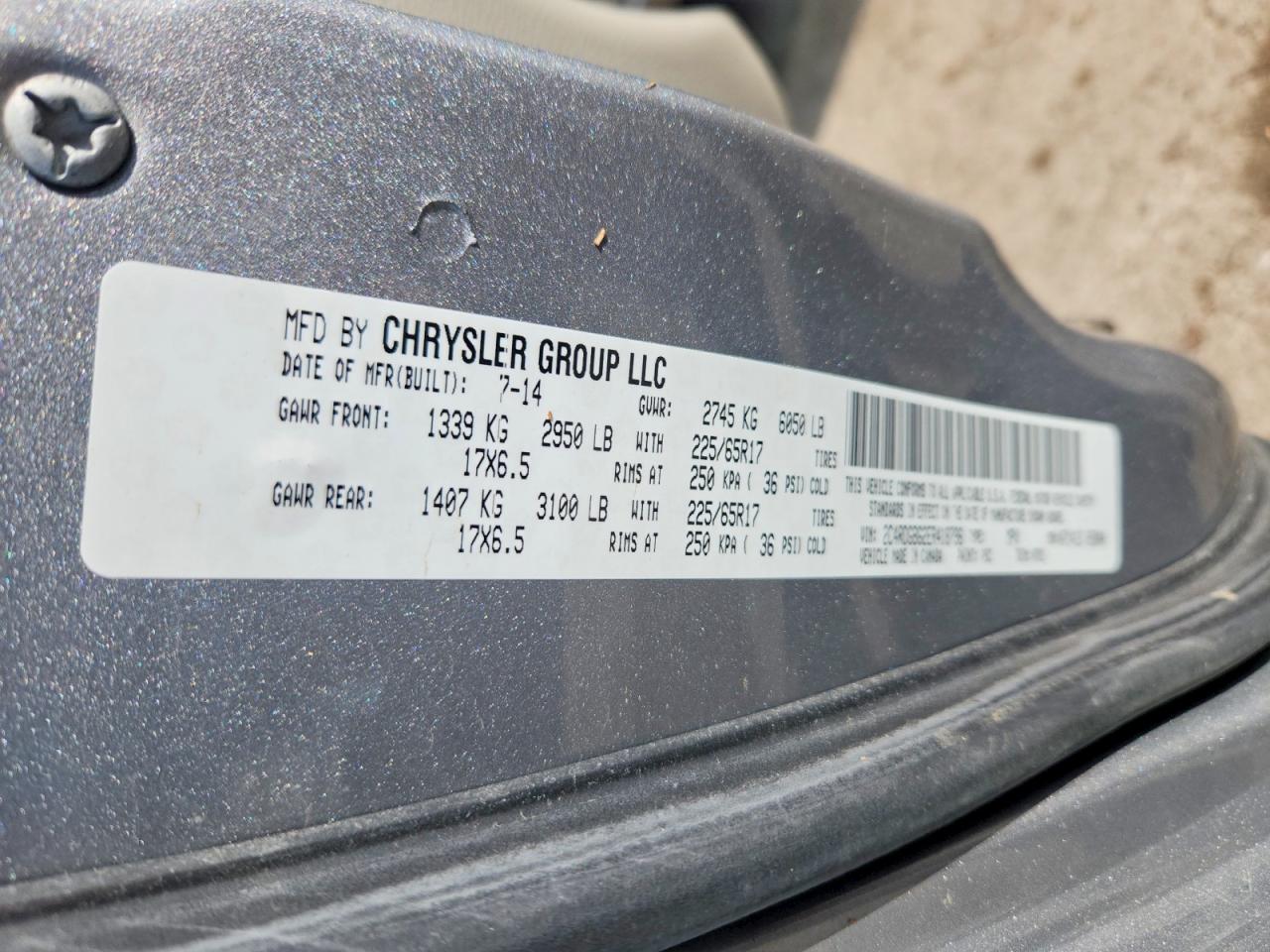 2014 DODGE CARAVAN