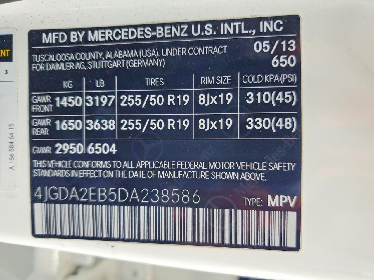 2013 MERCEDES-BENZ M-CLASS