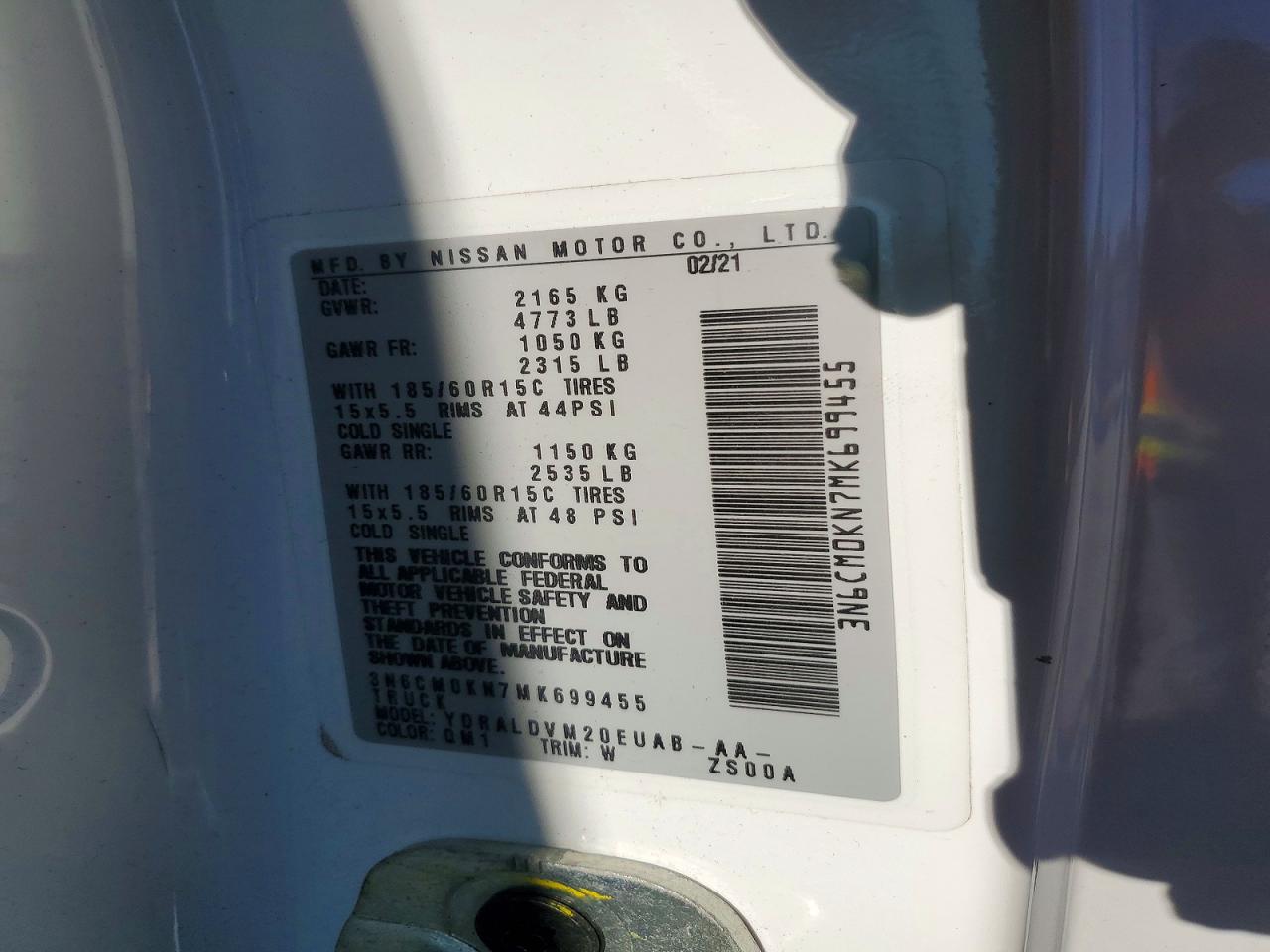 2021 NISSAN NV