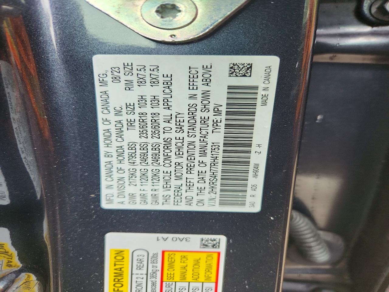 2024 HONDA CRV