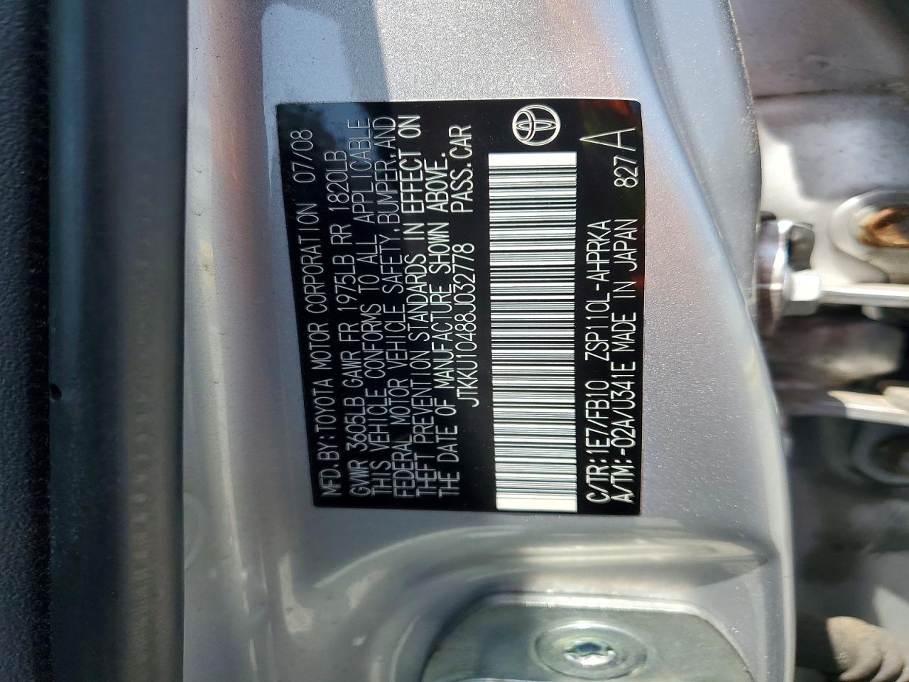 2008 SCION XD