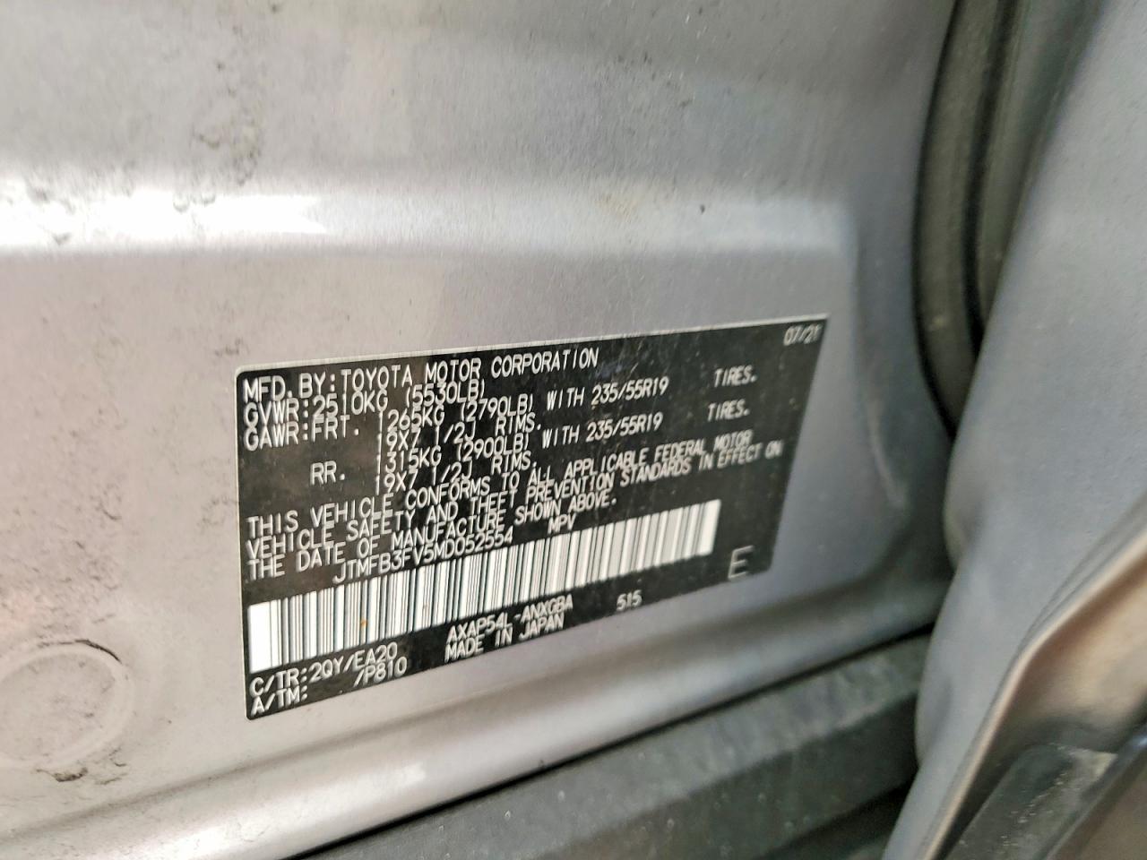 2021 TOYOTA RAV4