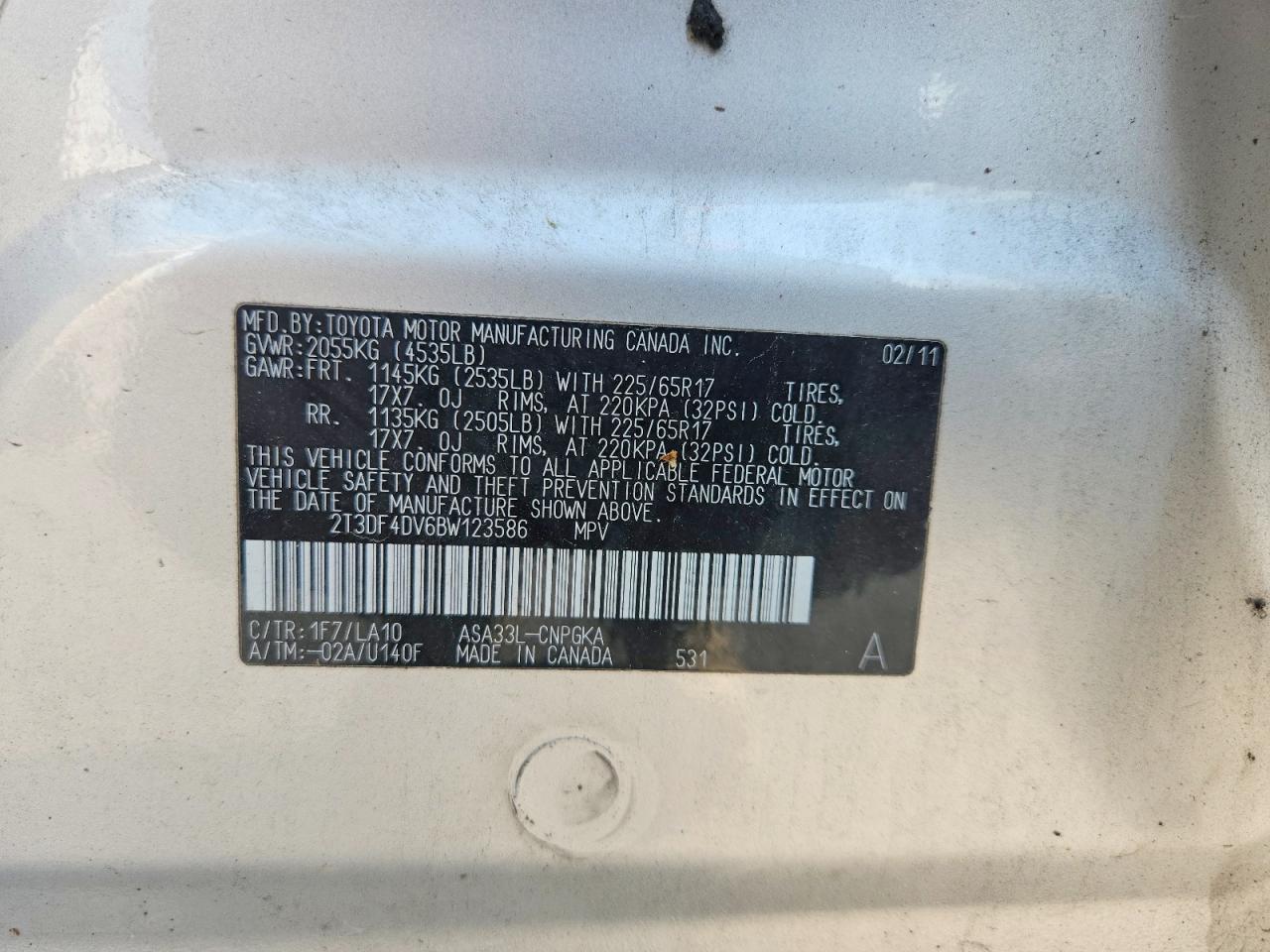 2011 TOYOTA RAV4