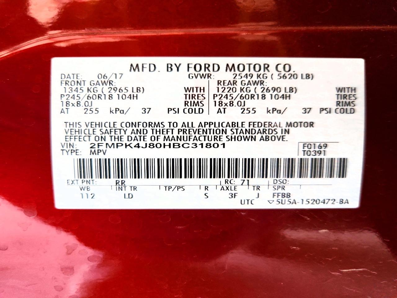 2017 FORD EDGE