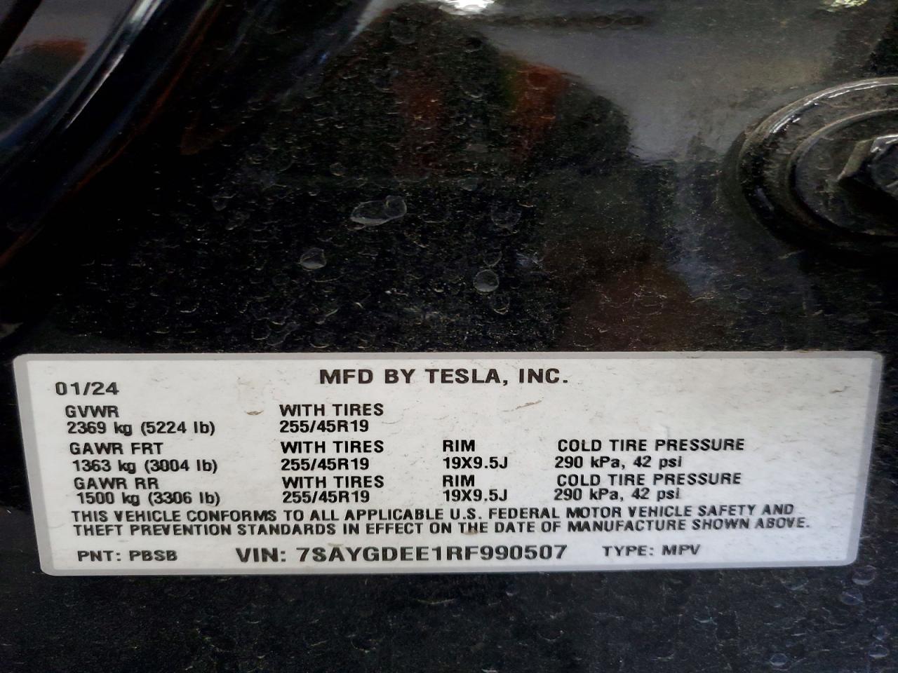 2024 TESLA MODEL Y