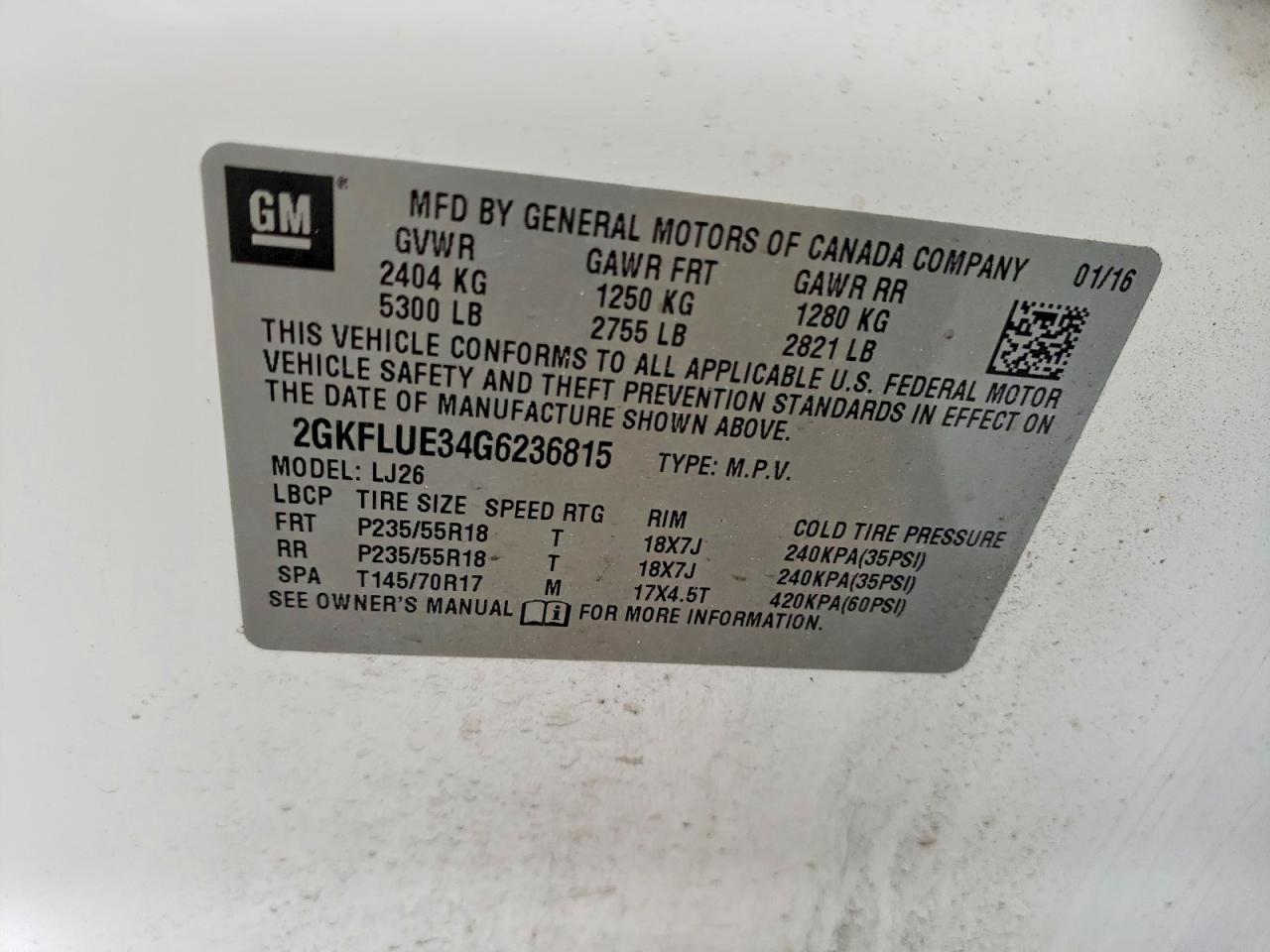 2016 GMC TERRAIN