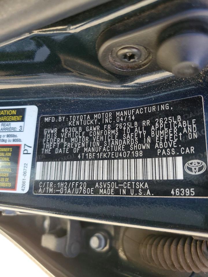 2014 TOYOTA CAMRY
