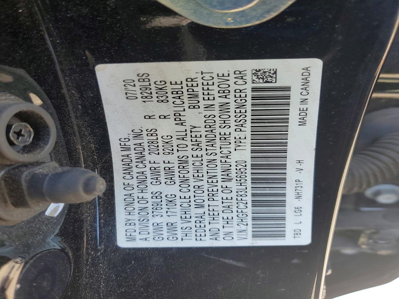 2020 HONDA CIVIC