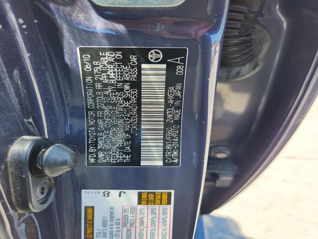 2010 TOYOTA PRIUS