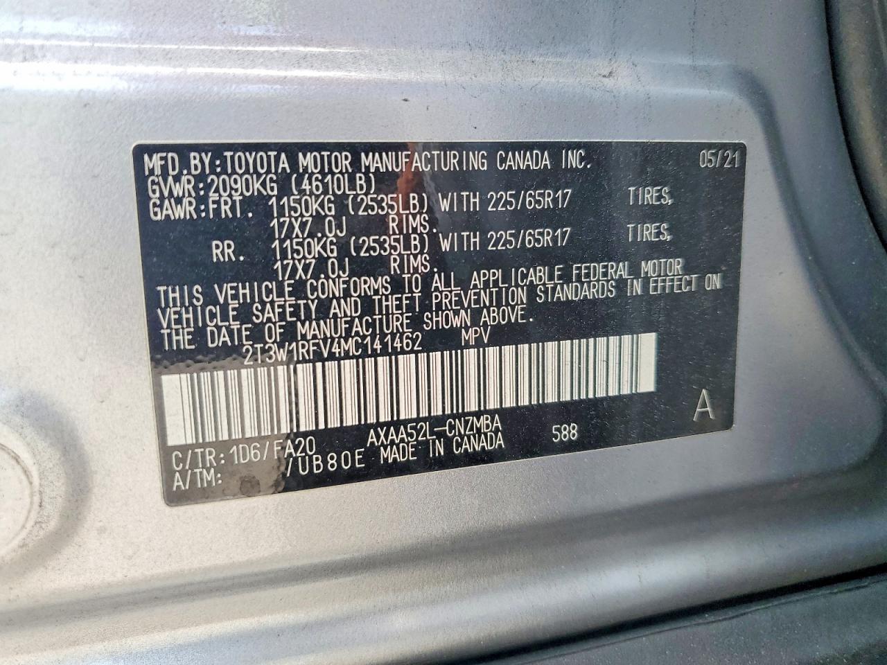 2021 TOYOTA RAV4