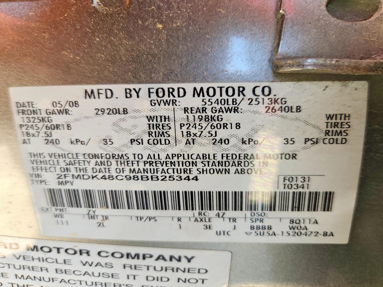 2008 FORD EDGE