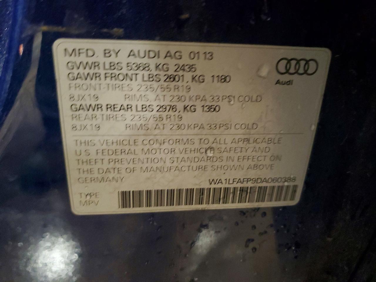 2013 AUDI Q5
