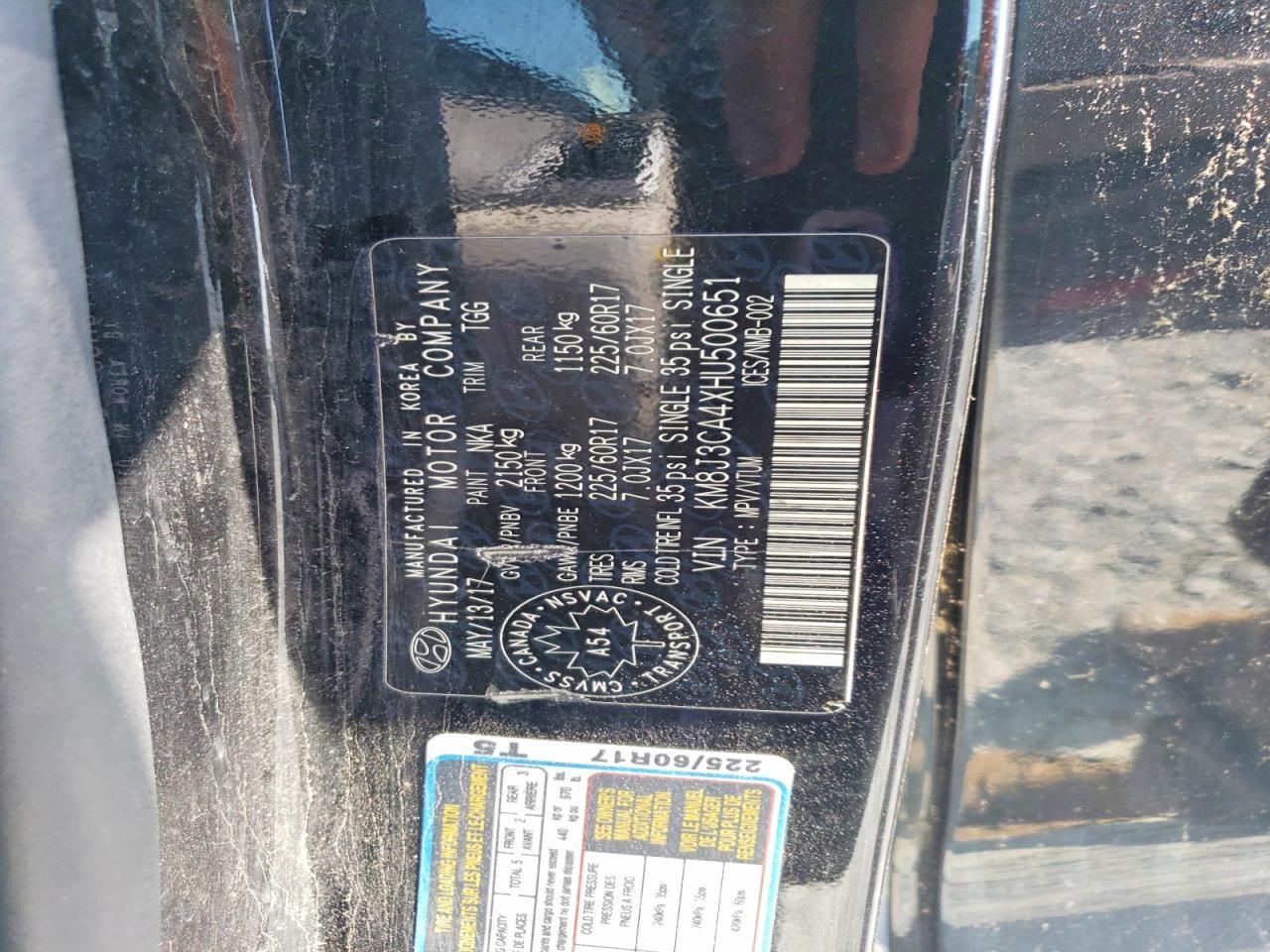 2017 HYUNDAI TUCSON